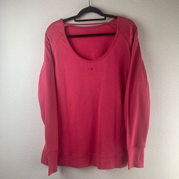 New Sweaty Betty After Class Sport Sweatshirt Tayberry Pink Size M - Picture 2 of 9